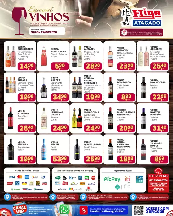 Catálogo Higa Atacado | Higa atacado folheto vinhos 20260618 20260622 X9fEpzIqfnk9 | 2026-06-16T00:00:00.000Z - 2026-06-22T00:00:00.000Z