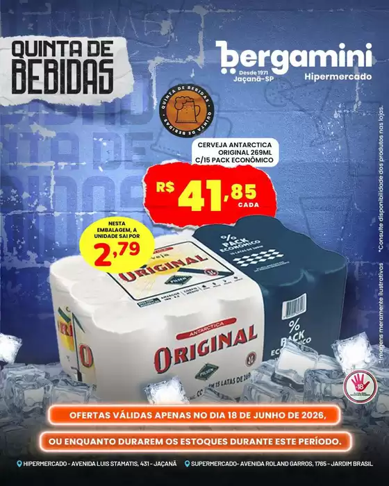 Catálogo Supermercado Bergamini | Encarte Supermercado Bergamini | 2026-06-18T00:00:00.000Z - 2026-06-18T00:00:00.000Z