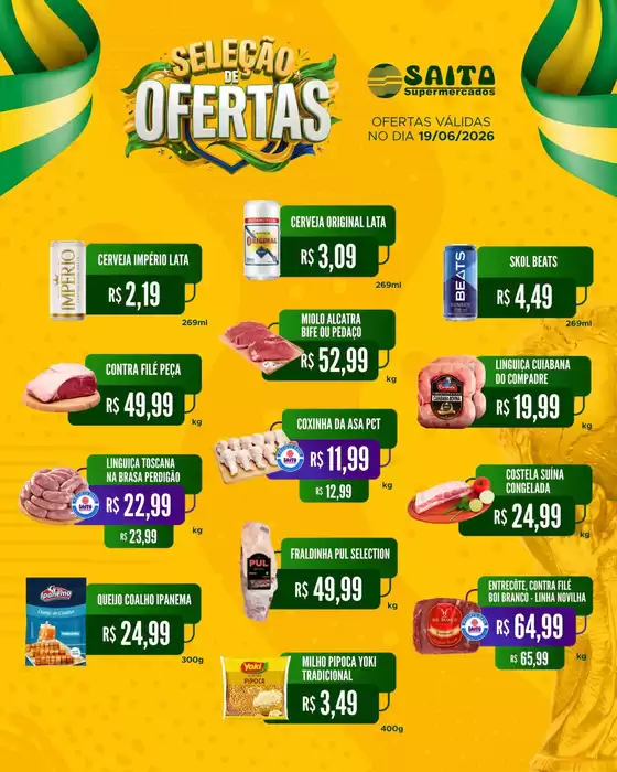 Catálogo Saito Supermercados | Ofertas exclusivas para nossos clientes | 2026-06-19T00:00:00.000Z - 2026-06-19T00:00:00.000Z