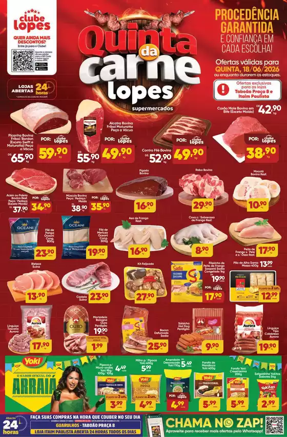 Catálogo Lopes Supermercados | QUINTA DA CARNE - | 2026-06-18T00:00:00.000Z - 2026-06-18T00:00:00.000Z