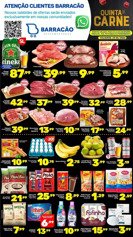 Catálogo Barracão Supermercado | Encarte Barracão Supermercado | 2026-06-18T00:00:00.000Z - 2026-06-18T00:00:00.000Z
