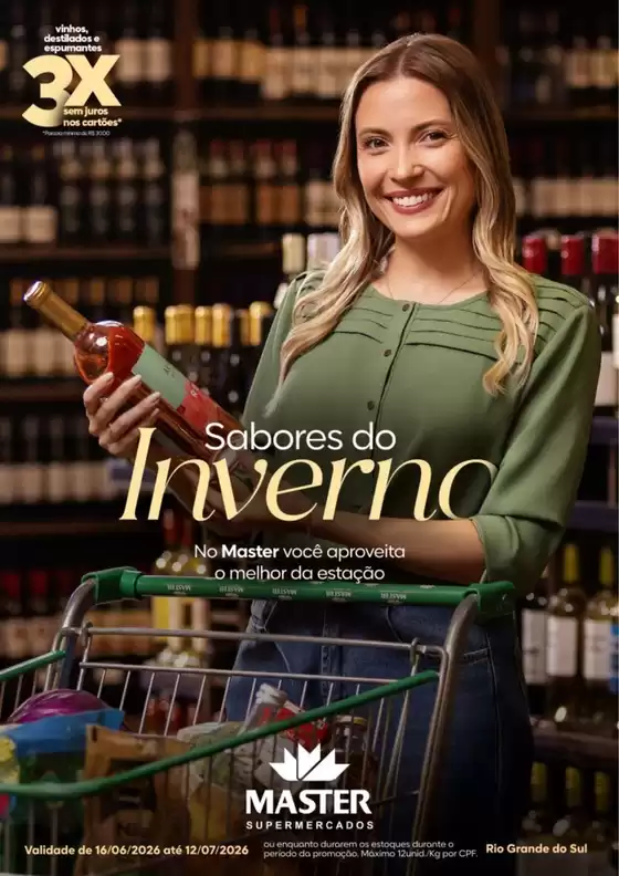 Catálogo Master Supermercados | Master RS ofertas especiais | 2026-06-16T00:00:00.000Z - 2026-07-12T00:00:00.000Z