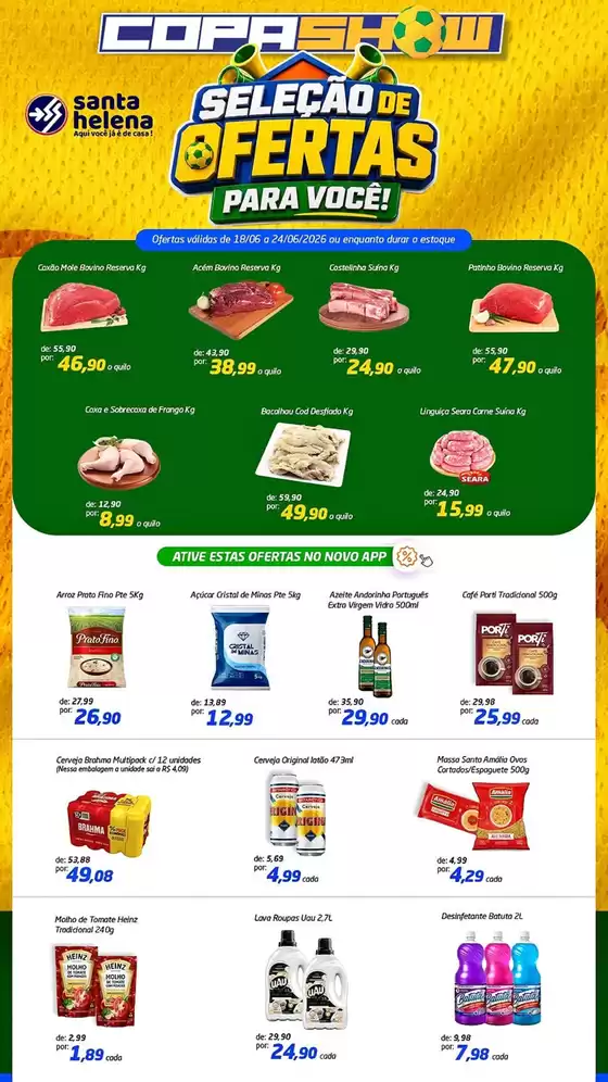 Catálogo Supermercados Santa Helena | Seleção Ofertas | 2026-06-18T00:00:00.000Z - 2026-06-24T00:00:00.000Z