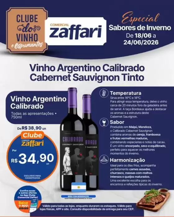 Catálogo Comercial Zaffari | Clube do Vinho | 2026-06-18T00:00:00.000Z - 2026-06-24T00:00:00.000Z