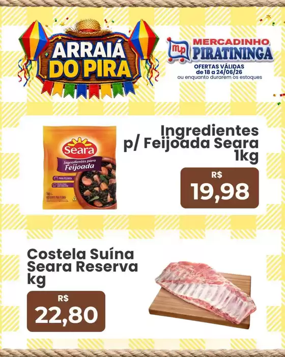 Catálogo Mercadinho Piratininga | Encarte Mercadinho Piratininga | 2026-06-18T00:00:00.000Z - 2026-06-24T00:00:00.000Z