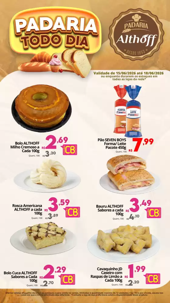 Catálogo Althoff Supermercados | Padaria Todo Dia | 2026-06-18T00:00:00.000Z - 2026-06-18T00:00:00.000Z