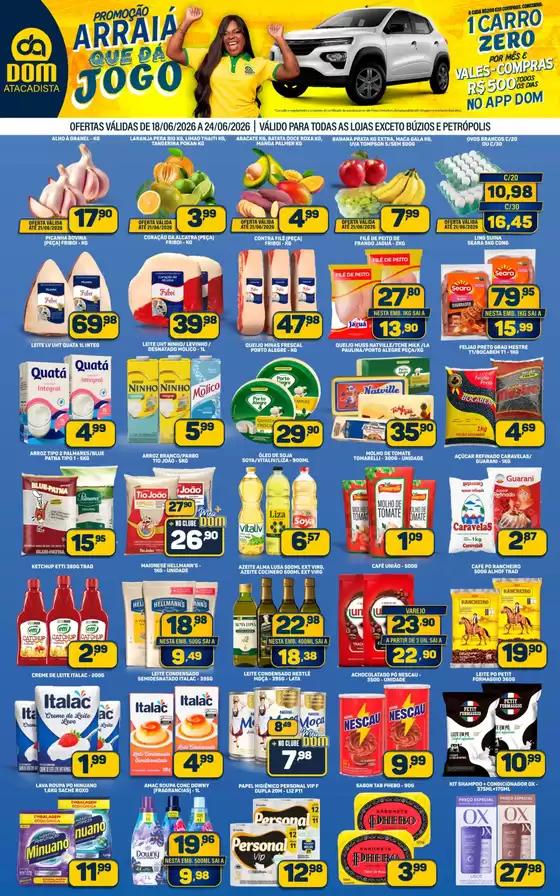 Catálogo Dom Atacadista | Promoçao Arraiá Que Dá Jogo | 2026-06-18T00:00:00.000Z - 2026-06-24T00:00:00.000Z