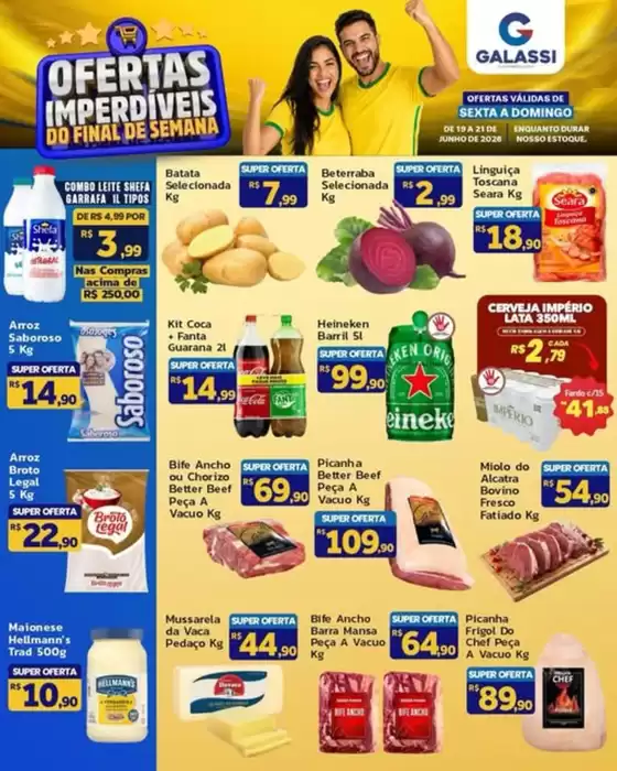 Catálogo Supermercados Galassi | OFERTAS IMPERDÍVEIS | 2026-06-19T00:00:00.000Z - 2026-06-21T00:00:00.000Z