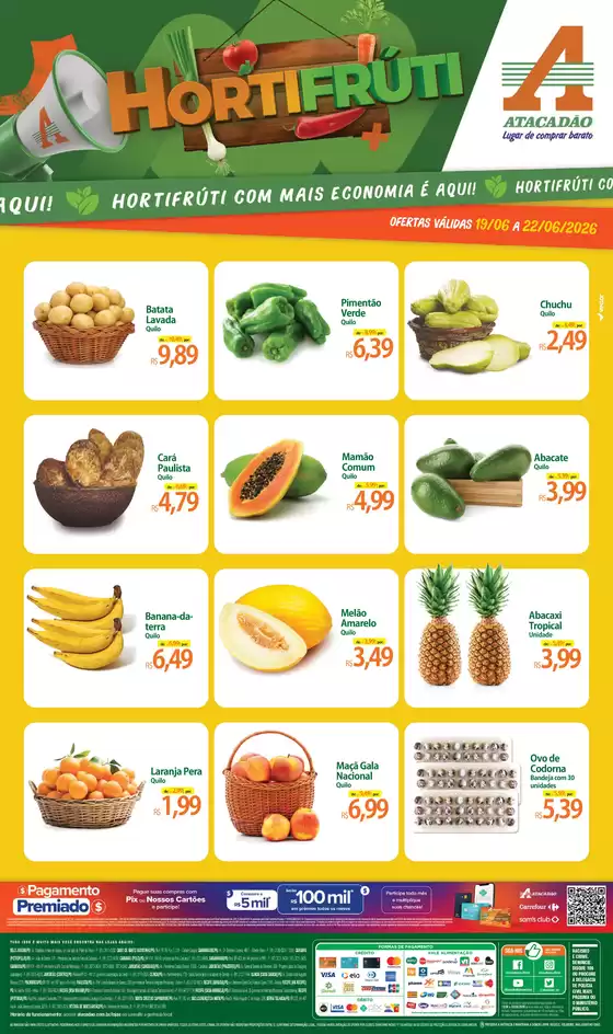 Catálogo Atacadão em Caruaru | Atacadão - Hortifrúti | 2026-06-19T00:00:00.000Z - 2026-06-22T00:00:00.000Z
