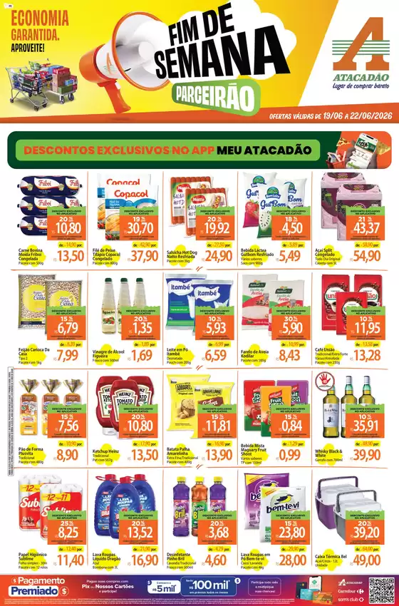 Catálogo Atacadão em São Lourenço da Mata | Atacadão - Fim de Semana | 2026-06-19T00:00:00.000Z - 2026-06-22T00:00:00.000Z