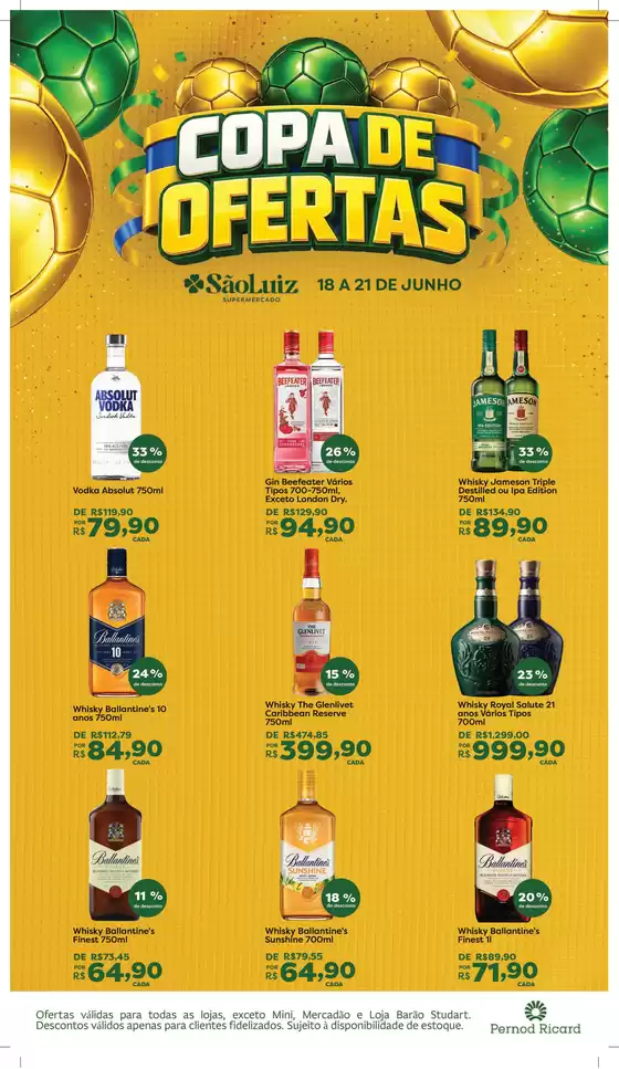 Catálogo Mercadinhos São Luiz | Seleção de Bebidas | 2026-06-18T00:00:00.000Z - 2026-06-21T00:00:00.000Z