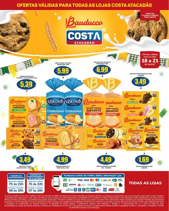 Catálogo Costa Atacadão | Ofertas exclusivas | 2026-06-18T00:00:00.000Z - 2026-06-21T00:00:00.000Z
