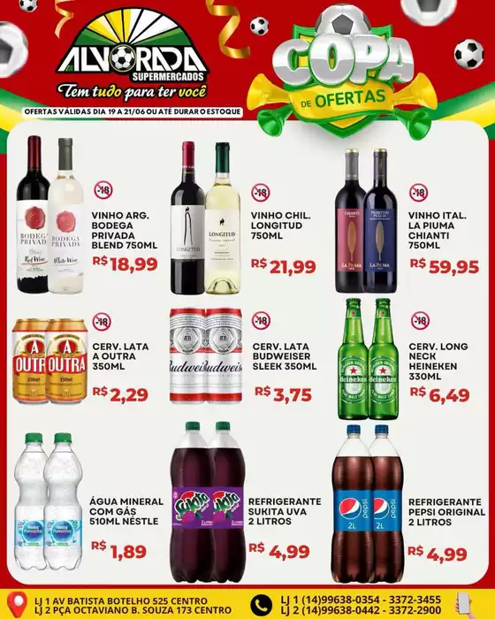 Catálogo Alvorada Supermercados | Encarte Alvorada Supermercados | 2026-06-19T00:00:00.000Z - 2026-06-21T00:00:00.000Z