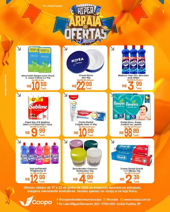 Catálogo Cocipa | Ofertas exclusivas e pechinchas | 2026-06-17T00:00:00.000Z - 2026-06-22T00:00:00.000Z