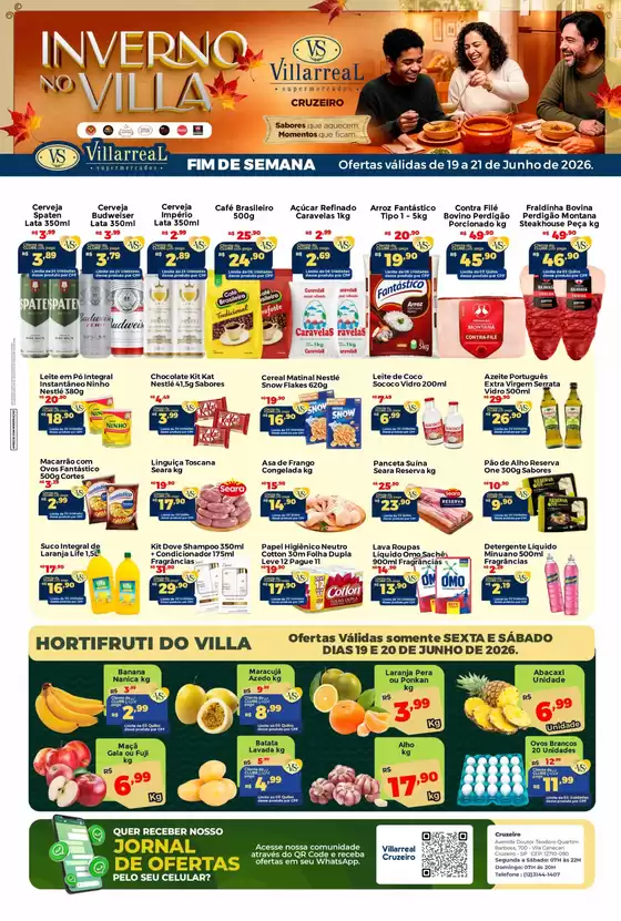 Catálogo Villarreal Supermercados | Promoções especiais em andamento | 2026-06-19T00:00:00.000Z - 2026-06-21T00:00:00.000Z