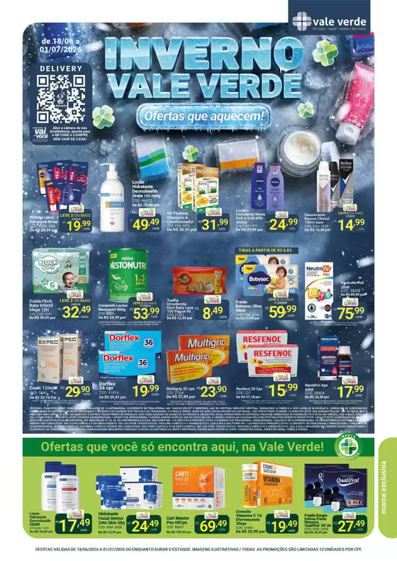 Catálogo Farmácias Vale Verde | Melhores ofertas para compradores econômicos | 2026-06-18T00:00:00.000Z - 2026-07-01T00:00:00.000Z