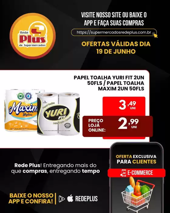 Catálogo Rede Plus Supermercados | Encarte Rede Plus Supermercados | 2026-06-19T00:00:00.000Z - 2026-06-19T00:00:00.000Z