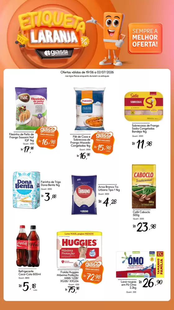 Catálogo Giassi Supermercados | Melhores ofertas para todos os clientes | 2026-06-19T00:00:00.000Z - 2026-07-02T00:00:00.000Z