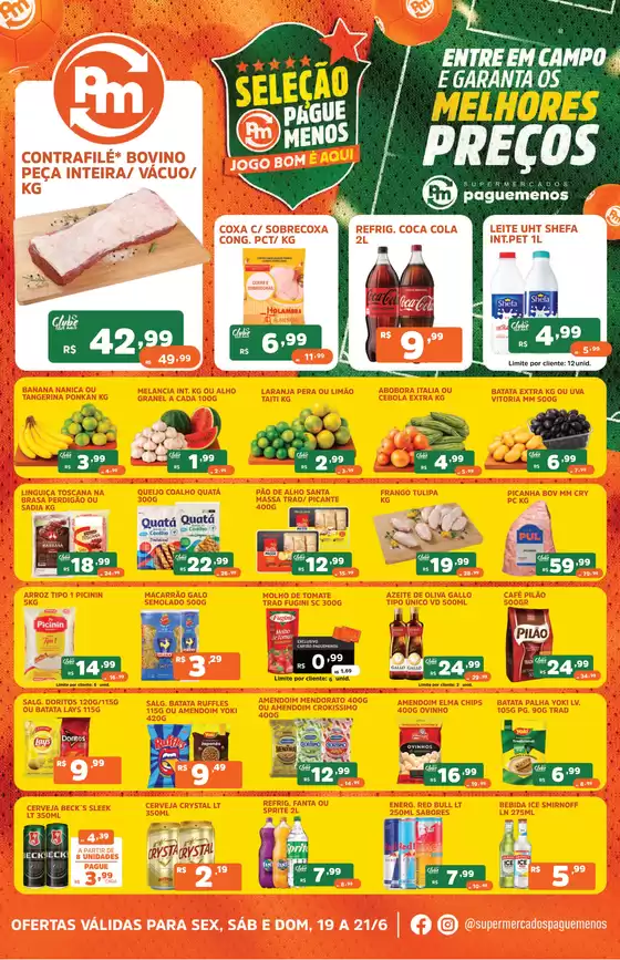 Catálogo Supermercados Pague Menos em Flores da Cunha | Ofertas pague menos fds 19 a 21 jun compressed | 2026-06-19T00:00:00.000Z - 2026-06-21T00:00:00.000Z