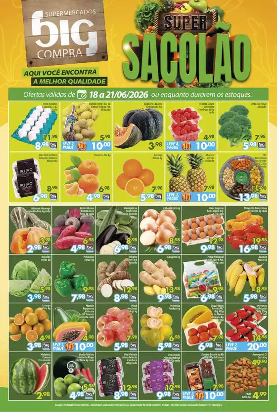 Catálogo Supermercados Big Compra | Pechinchas e ofertas atuais | 2026-06-18T00:00:00.000Z - 2026-06-21T00:00:00.000Z