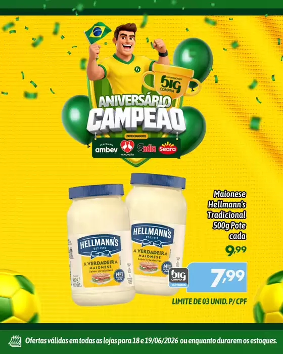 Catálogo Supermercados Big Compra | Ofertas exclusivas para nossos clientes | 2026-06-18T00:00:00.000Z - 2026-06-19T00:00:00.000Z