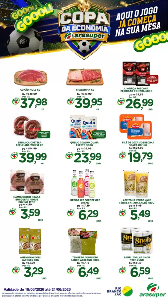 Catálogo Araújo Supermercados | EXCLUSIVAS DE COPA | 2026-06-18T00:00:00.000Z - 2026-06-21T00:00:00.000Z
