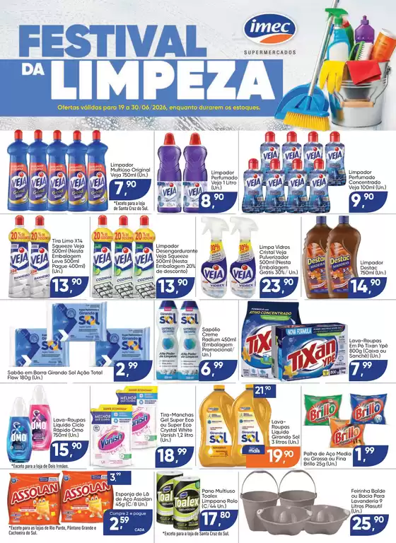 Catálogo Imec Supermercados | BAIXA 15714 IMEC Festival da Limpeza 19 a 30062026 | 2026-06-19T00:00:00.000Z - 2026-06-21T00:00:00.000Z