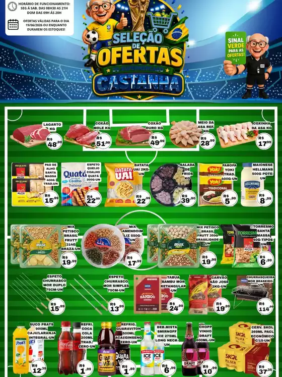 Catálogo Supermercado Castanha | Ofertas exclusivas para nossos clientes | 2026-06-19T00:00:00.000Z - 2026-06-19T00:00:00.000Z