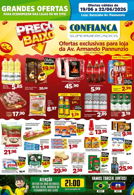 Catálogo Confiança Supermercados | Tabloide soropannunzio 1906 2026 WPP | 2026-06-19T00:00:00.000Z - 2026-06-22T00:00:00.000Z