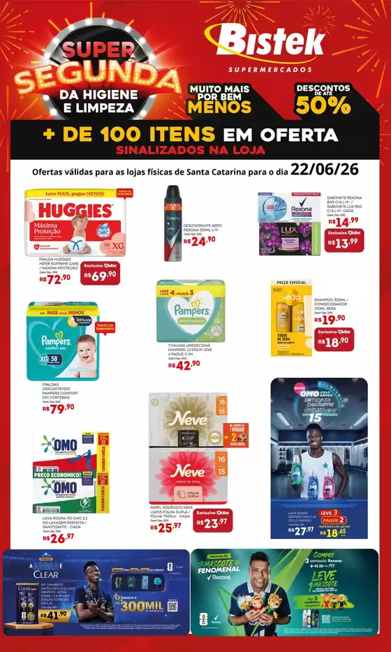 Catálogo Bistek Supermercados | Encarte Bistek Supermercados | 2026-06-22T00:00:00.000Z - 2026-06-22T00:00:00.000Z