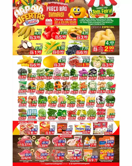 Catálogo Supermercados Gricki | Encarte Supermercados Gricki | 2026-06-22T00:00:00.000Z - 2026-06-23T00:00:00.000Z