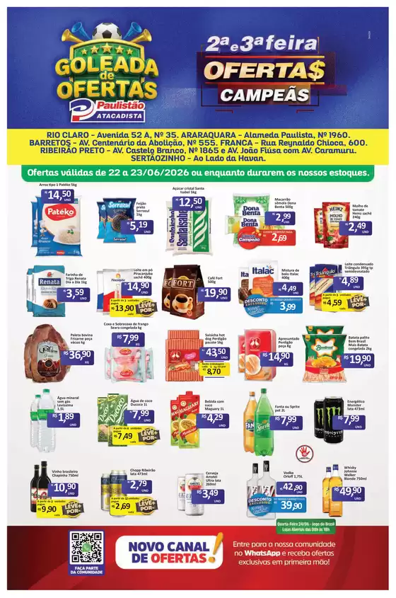 Catálogo Paulistão Atacadista | Encarte Paulistão Atacadista | 2026-06-22T00:00:00.000Z - 2026-06-23T00:00:00.000Z