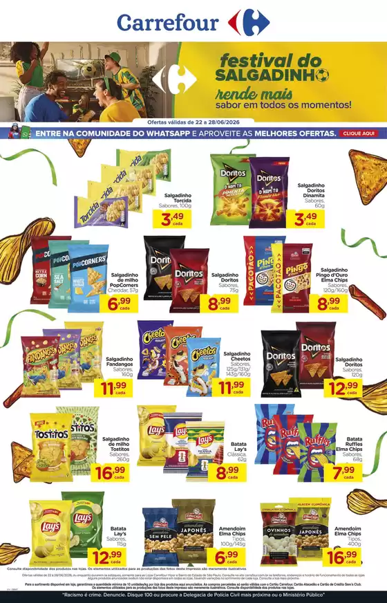 Catálogo Carrefour | LÂMINA EXCLUSIVA SALGADINHOS | 2026-06-22T00:00:00.000Z - 2026-06-28T00:00:00.000Z