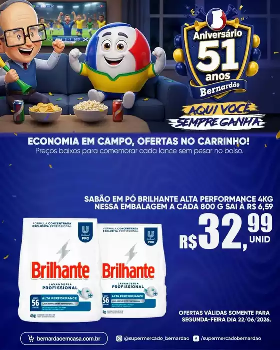 Catálogo Supermercado Bernardão | Encarte Supermercado Bernardão | 2026-06-22T00:00:00.000Z - 2026-06-22T00:00:00.000Z