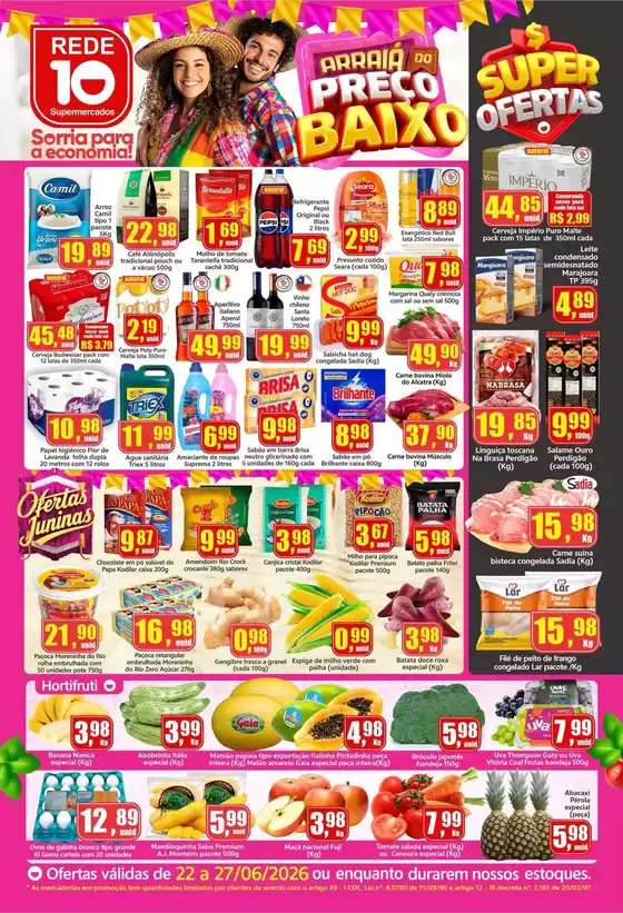 Catálogo Rede 10 | Encarte Rede 10 | 2026-06-22T00:00:00.000Z - 2026-06-27T00:00:00.000Z