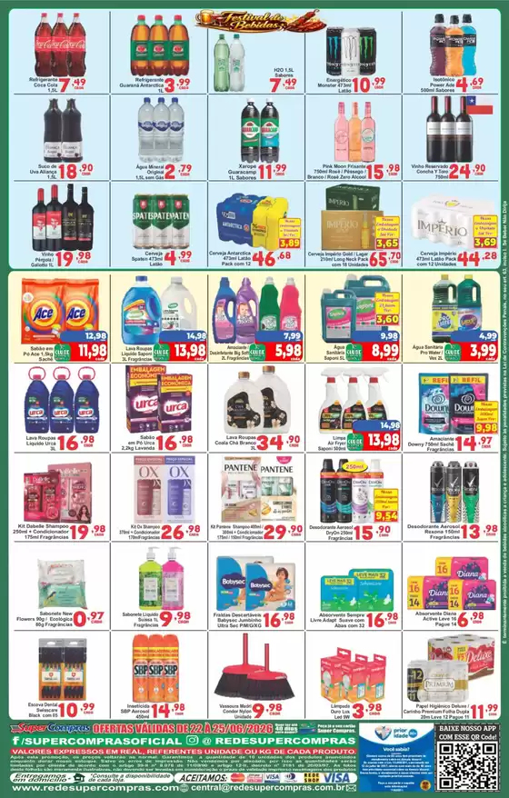 Catálogo Rede Super Compras | Encarte Rede Super Compras | 2026-06-22T00:00:00.000Z - 2026-06-25T00:00:00.000Z