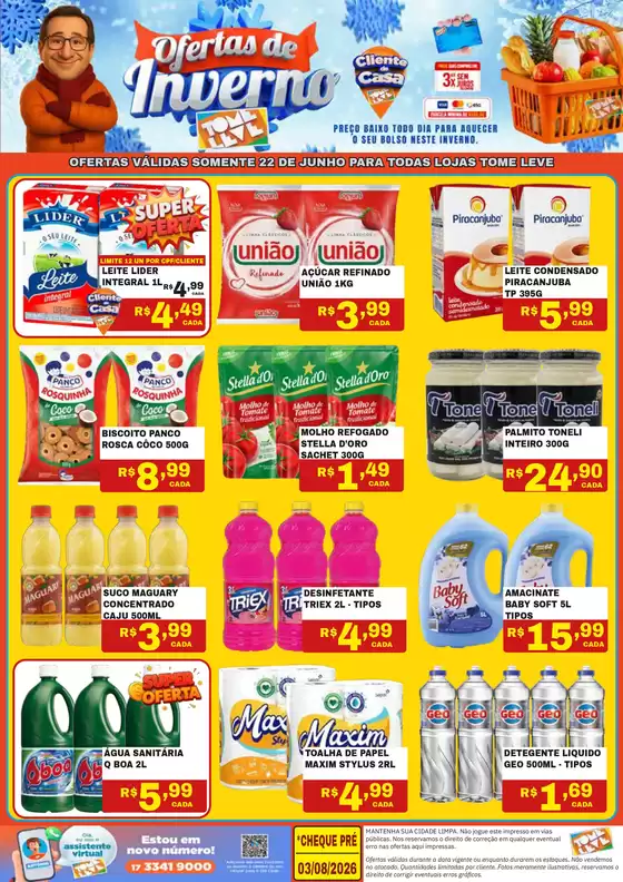 Catálogo Tome Leve | Ofertas exclusivas e pechinchas | 2026-06-22T00:00:00.000Z - 2026-06-22T00:00:00.000Z