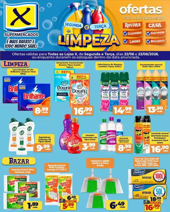 Catálogo X Supermercados | Ofertas especiais atraentes para todos | 2026-06-22T00:00:00.000Z - 2026-06-23T00:00:00.000Z