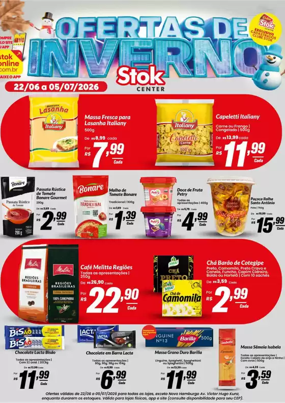 Catálogo Stok Center em Cedral-São Paulo | Ofertas de Inverno Stok Center | 2026-06-22T00:00:00.000Z - 2026-07-05T00:00:00.000Z