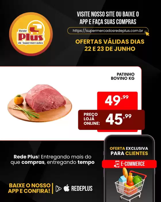 Catálogo Rede Plus Supermercados | Encarte Rede Plus Supermercados | 2026-06-22T00:00:00.000Z - 2026-06-23T00:00:00.000Z