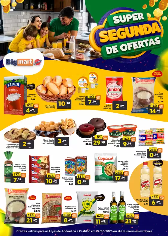 Catálogo Bigmart | SEGUNDONA DE OFERTAS | 2026-06-22T00:00:00.000Z - 2026-06-22T00:00:00.000Z