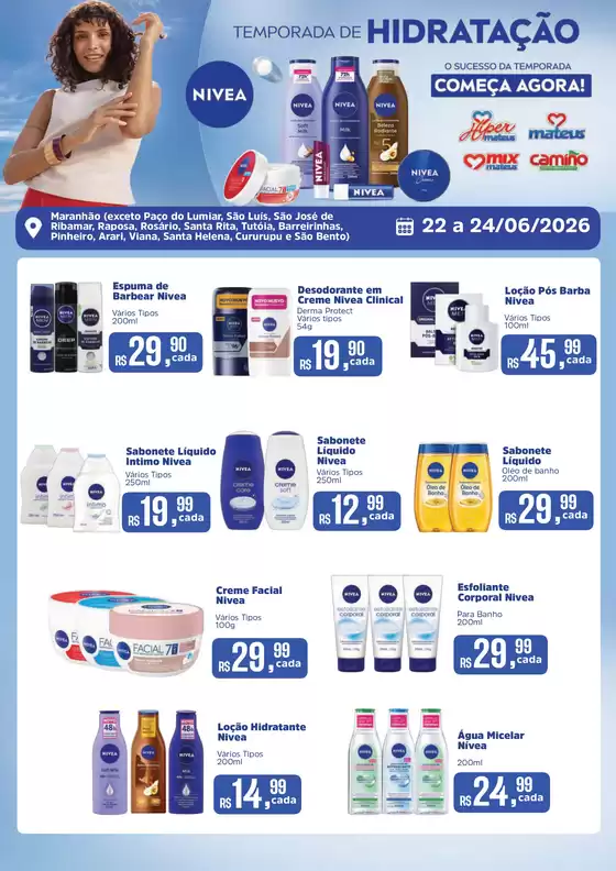 Catálogo Supermercados Mateus | Exclusivo Nivea | 2026-06-21T00:00:00.000Z - 2026-06-24T00:00:00.000Z