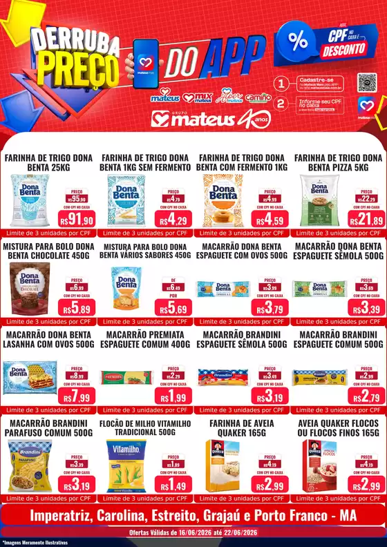 Catálogo Supermercados Mateus | Derruba Preço | 2026-06-15T00:00:00.000Z - 2026-06-22T00:00:00.000Z