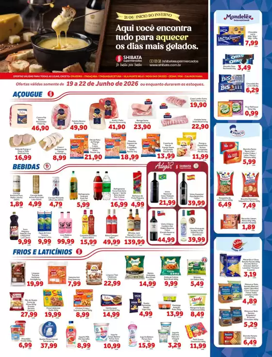 Catálogo Shibata Supermercados | Encarte Shibata Supermercados | 2026-06-19T00:00:00.000Z - 2026-06-22T00:00:00.000Z