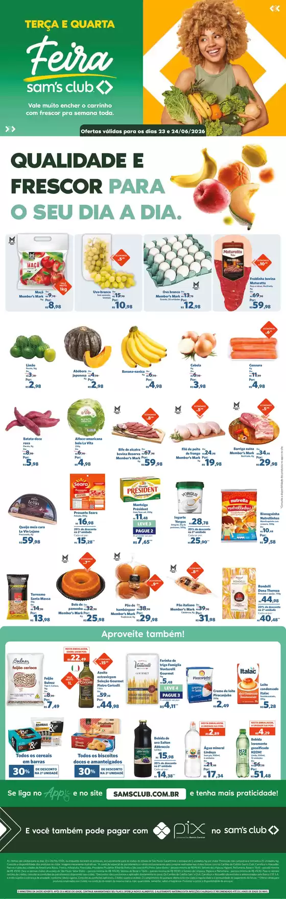 Catálogo Sam's Club | Melhores ofertas para todos os caçadores de pechinchas | 2026-06-23T00:00:00.000Z - 2026-06-24T00:00:00.000Z