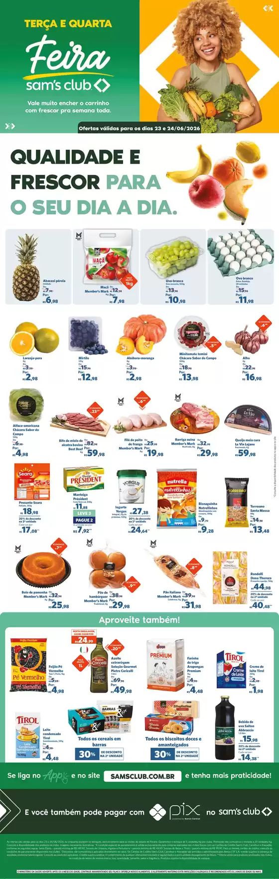 Catálogo Sam's Club | Melhores ofertas para todos os clientes | 2026-06-23T00:00:00.000Z - 2026-06-24T00:00:00.000Z
