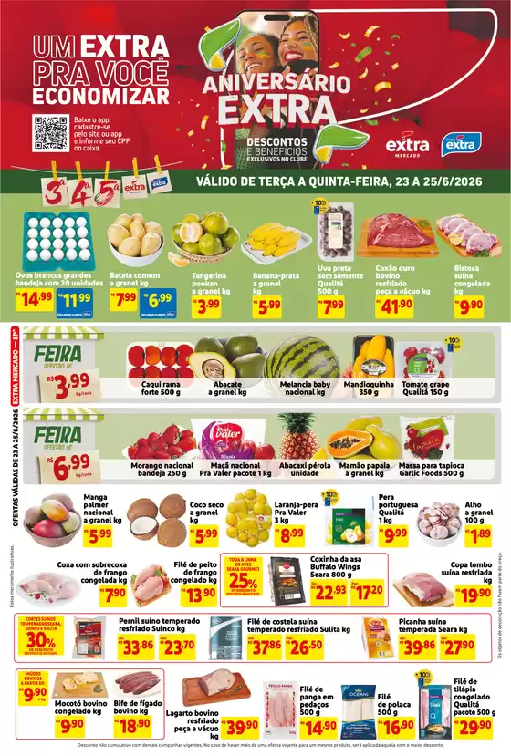 Catálogo Mercado Extra | Folheto Mercado Extra | 2026-06-23T00:00:00.000Z - 2026-06-25T00:00:00.000Z