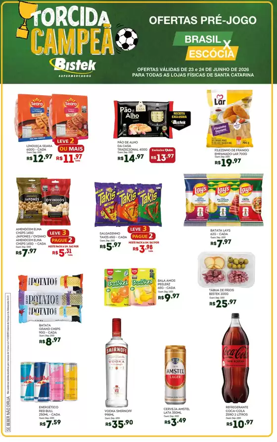 Catálogo Bistek Supermercados | Melhores ofertas para todos os caçadores de pechinchas | 2026-06-23T00:00:00.000Z - 2026-06-24T00:00:00.000Z