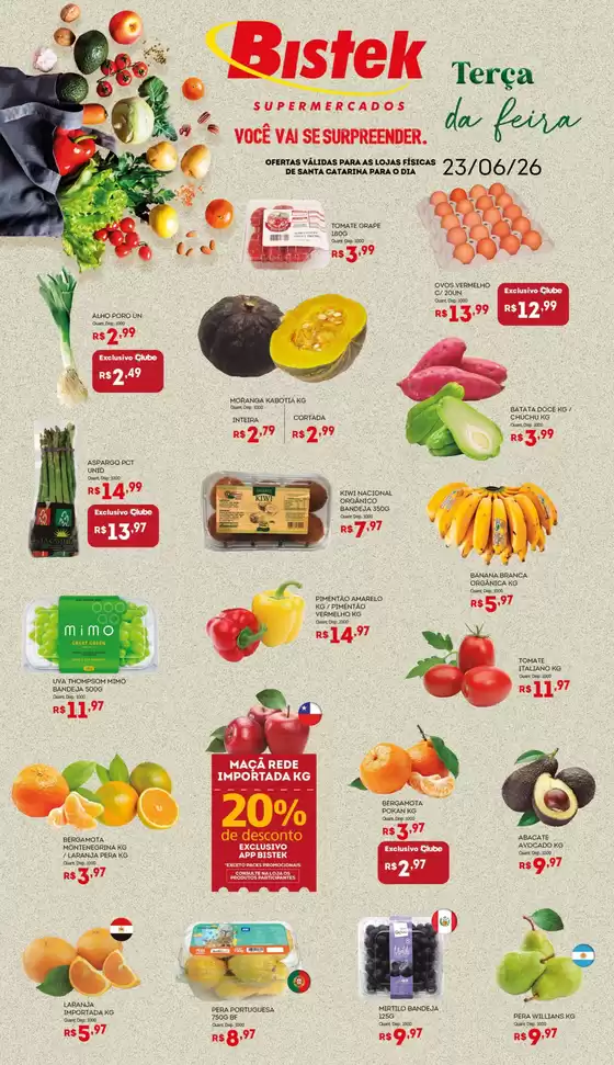 Catálogo Bistek Supermercados | Encarte Bistek Supermercados | 2026-06-23T00:00:00.000Z - 2026-06-23T00:00:00.000Z