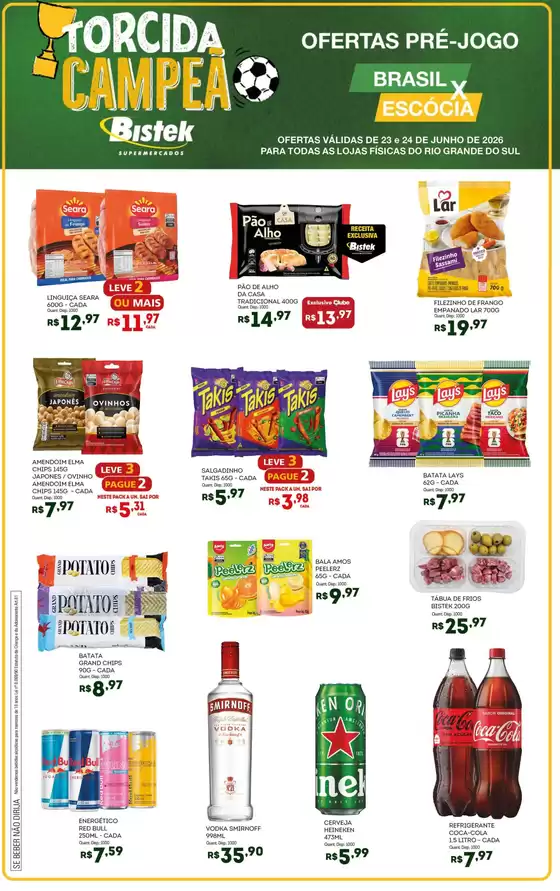 Catálogo Bistek Supermercados | Nossas melhores pechinchas | 2026-06-23T00:00:00.000Z - 2026-06-24T00:00:00.000Z